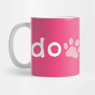 doodled with a paw Mug